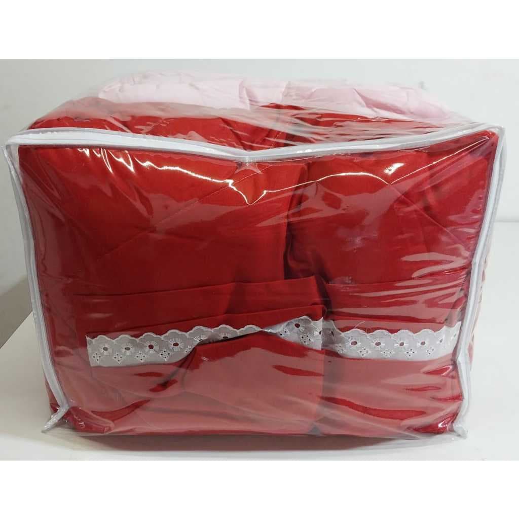 kit 3 Sacos Organizador PVC 47x27x30 Para Cobertor, Edredom, Calçados Brinquedos.