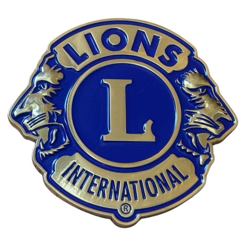 Emblema Adesivo Lions Clubs International Carro Metal Relevo