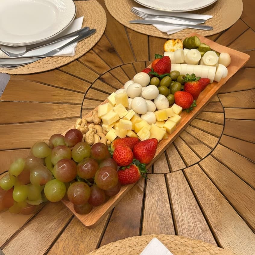 Tábua De Frios Corte Petisqueira Aperitivos Mesa Posta 45cm por 14cm