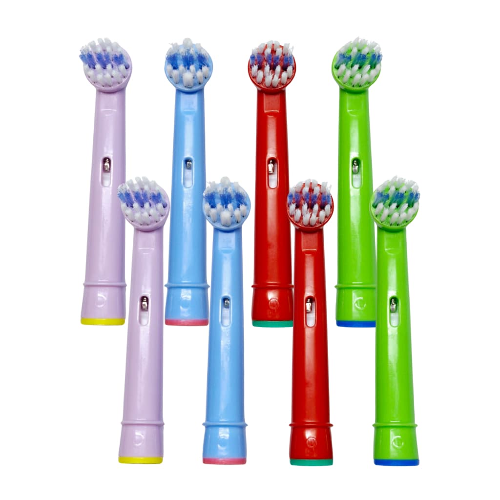 Kit 8 Refil Compatível Escova Elétrica Oral B Braun Infantil