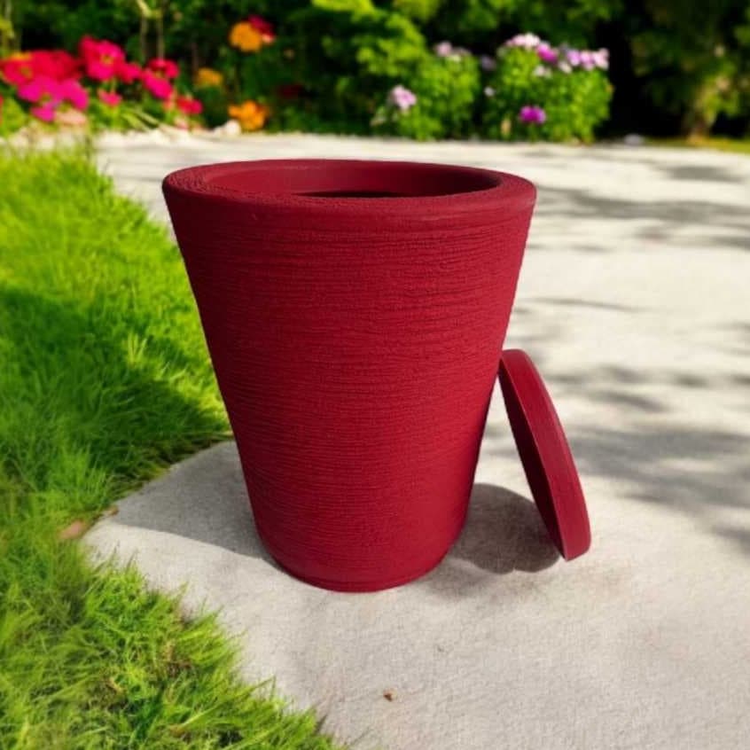 Vaso para plantas em polietileno Cone PP COM PRATO COLETOR