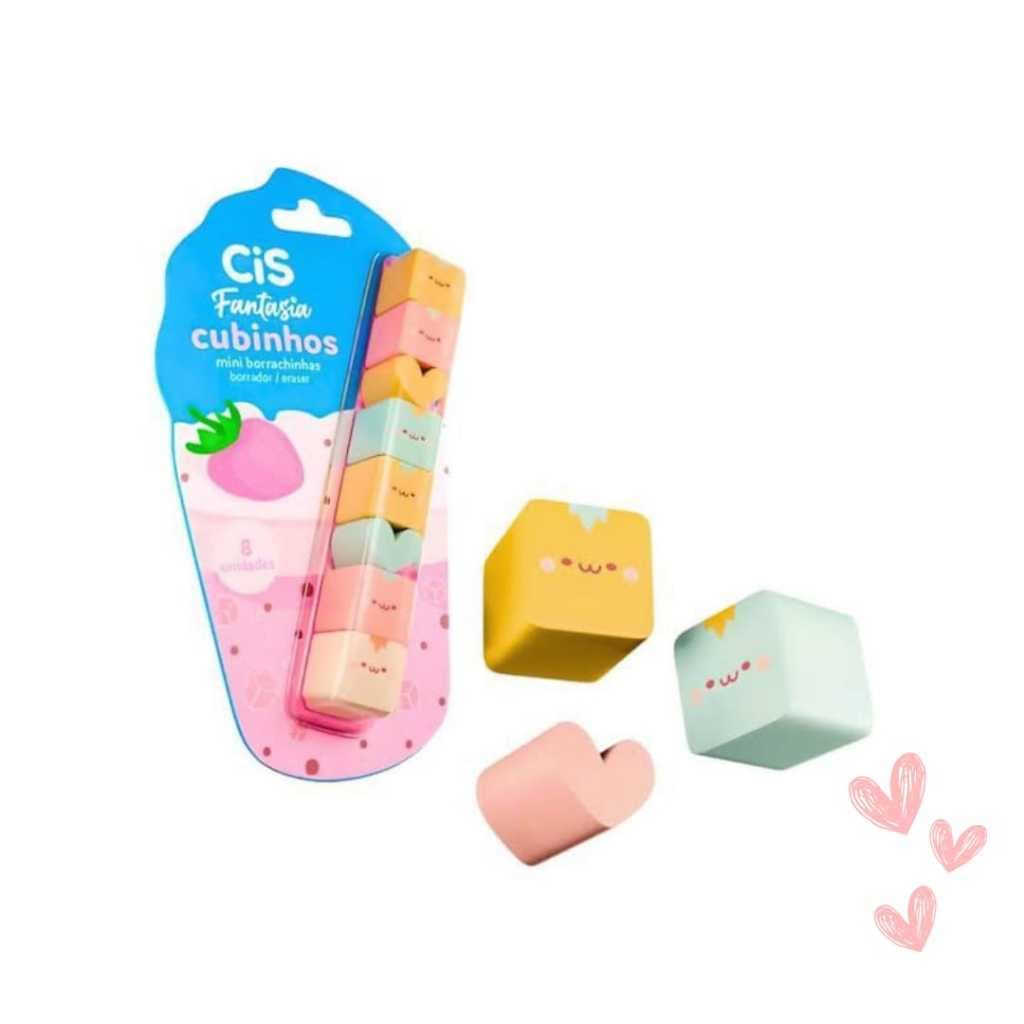 Borracha Fantasia Cubinhos com 8 unidades CiS