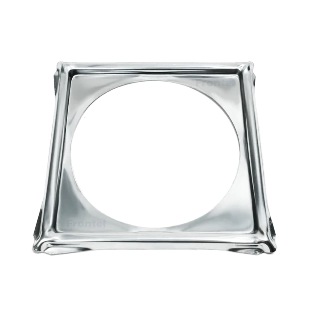 Porta Grelha Ralo Click Quadrado 10x10 Suporte Inox Cromado Caixilho