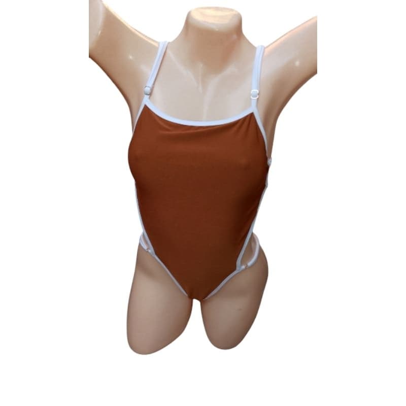 BODY MAIÔ FEMININO MEL FRENTE ÚNICA FIO DENTAL