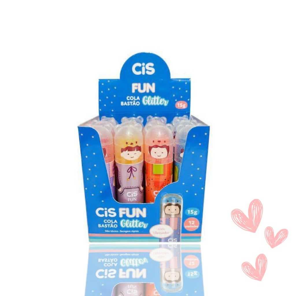 Cola Bastão Fun c/ Gliter e Cheirinho 15g- Cis