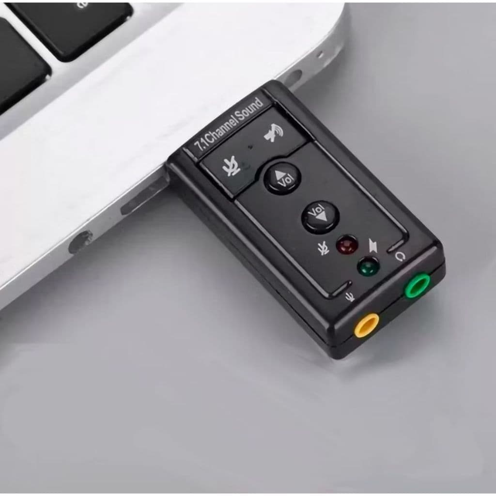 Placa De Som Usb 7.1 Adaptador Audio P2 P3 Pc Notebook Envio Imediato