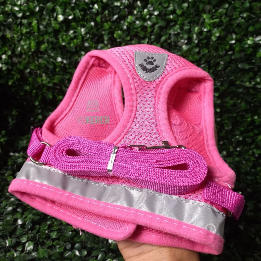 Peitoral Pet Fêmea Rosa Pink Kit Peitoral para Cachorro Peitoral para Cachorro Shitzu