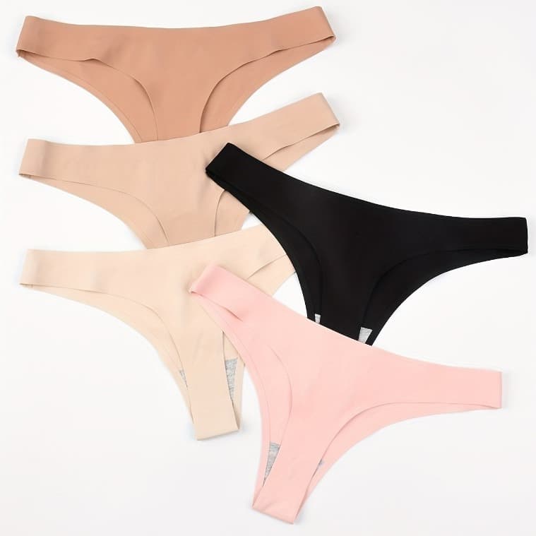 KIT Calcinhas Tanga Corte a Laser Sem Costura com Acabamento Premium