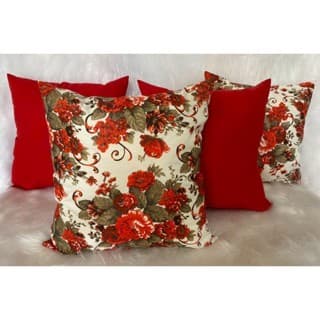 04 Almofada Para Sófa 48x48cm Cheias Decorativa