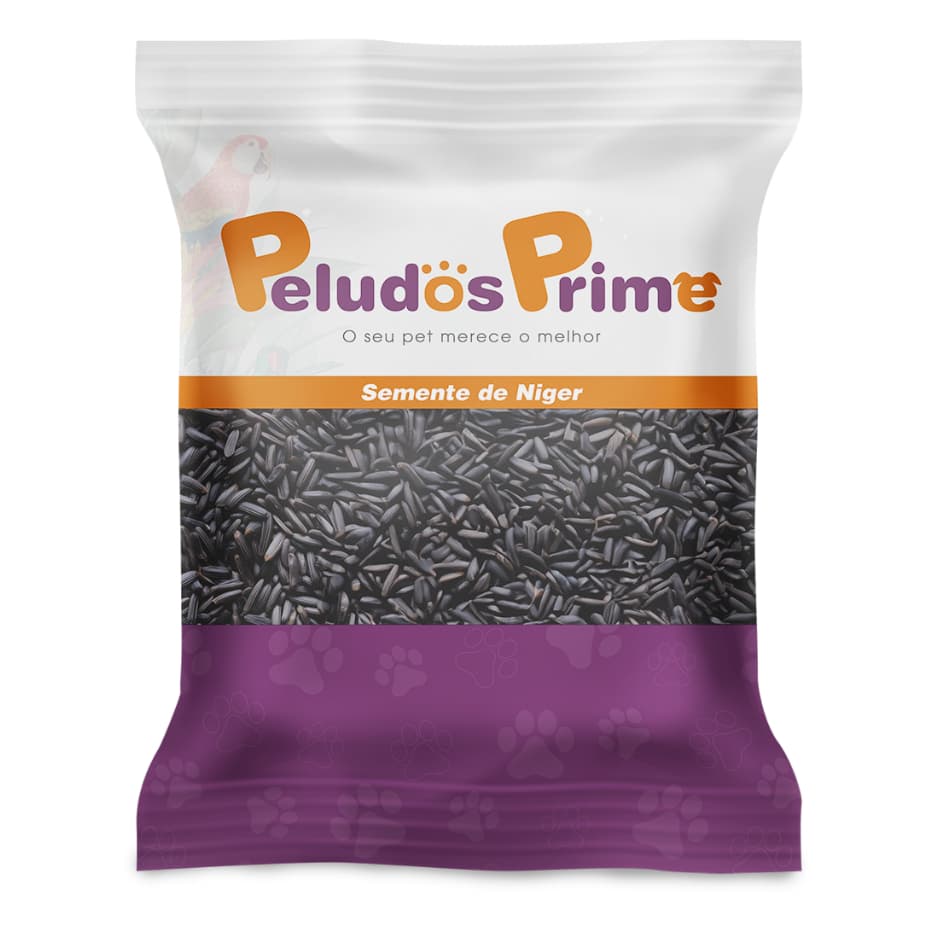 Semente de Niger - 1 Kg - Alta Nutrição Triplamente Limpa