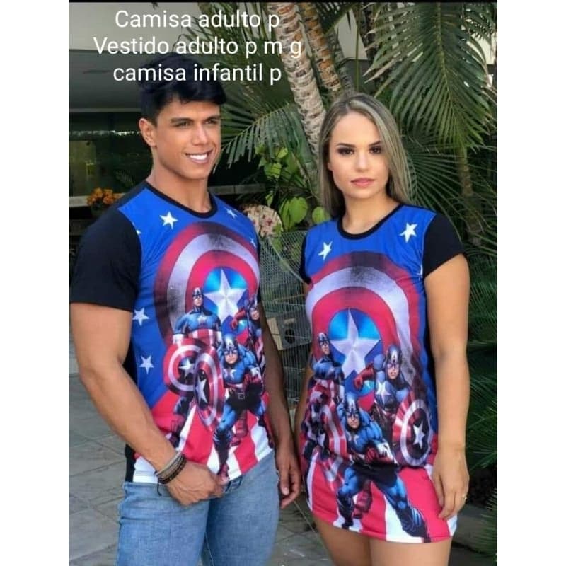 Camisas personalizadas super heróis
