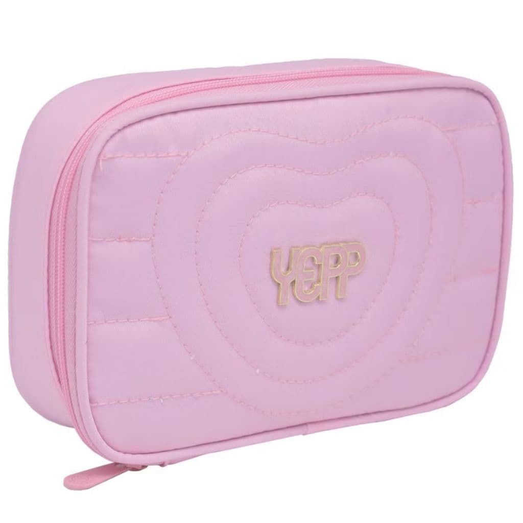 Estojo Box Coração Escolar Meninas Grande