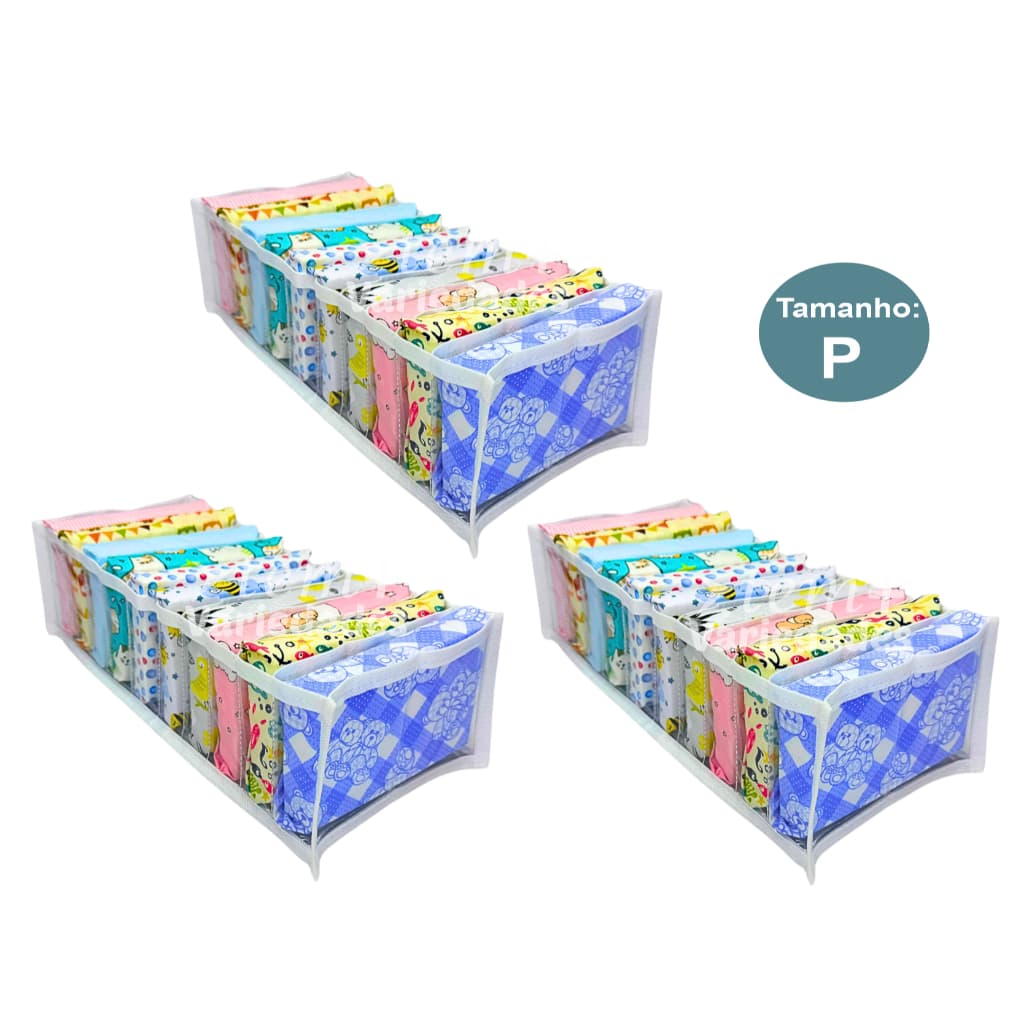 Organizador Gaveta Colmeia Branco 10 Separadores Kit 3 Un