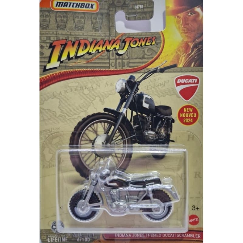 MATCHBOX INDIANA JHONES THEMED DUCATI SCRAMBLER