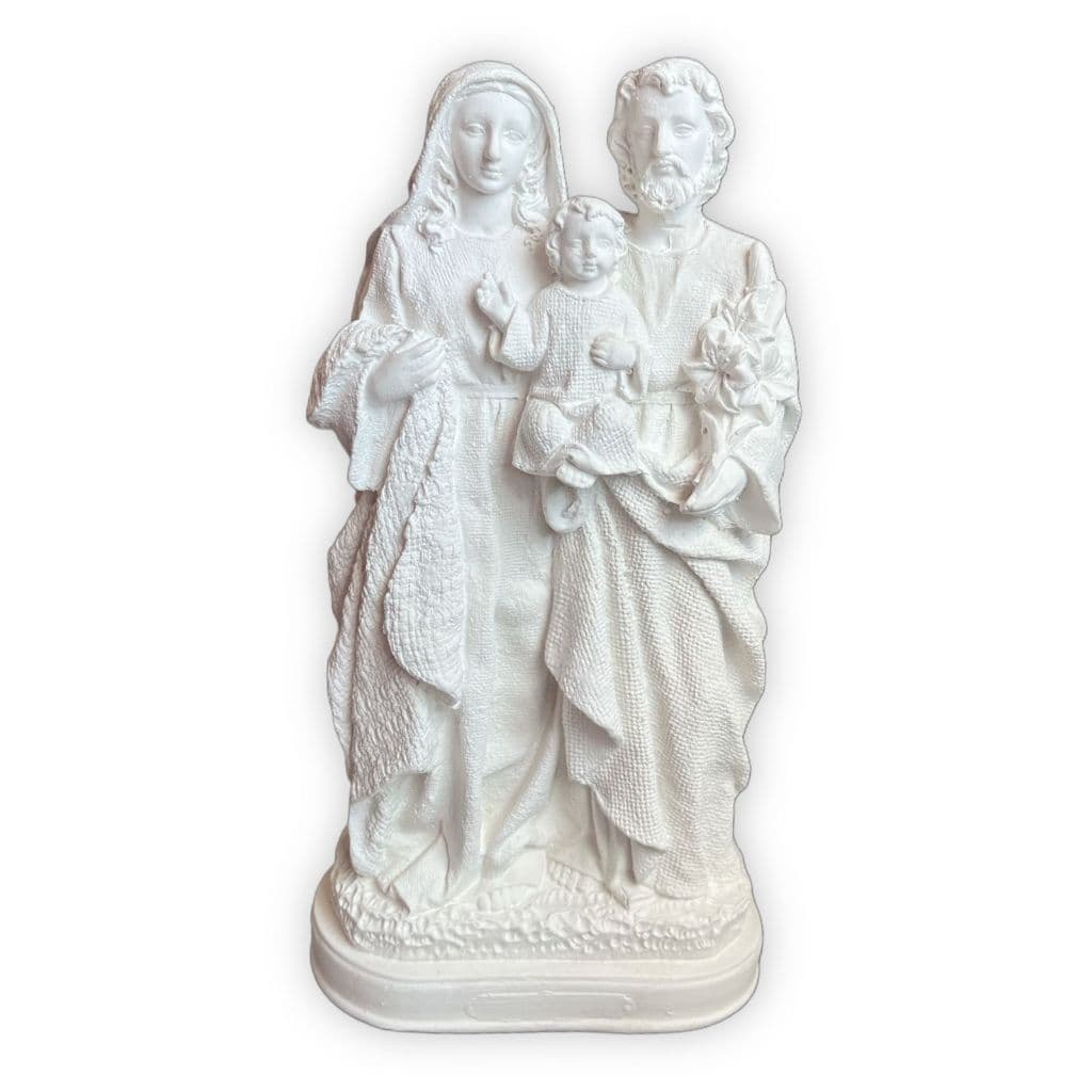 Sagrada Familia Lírio em Gesso Cru 21cm
