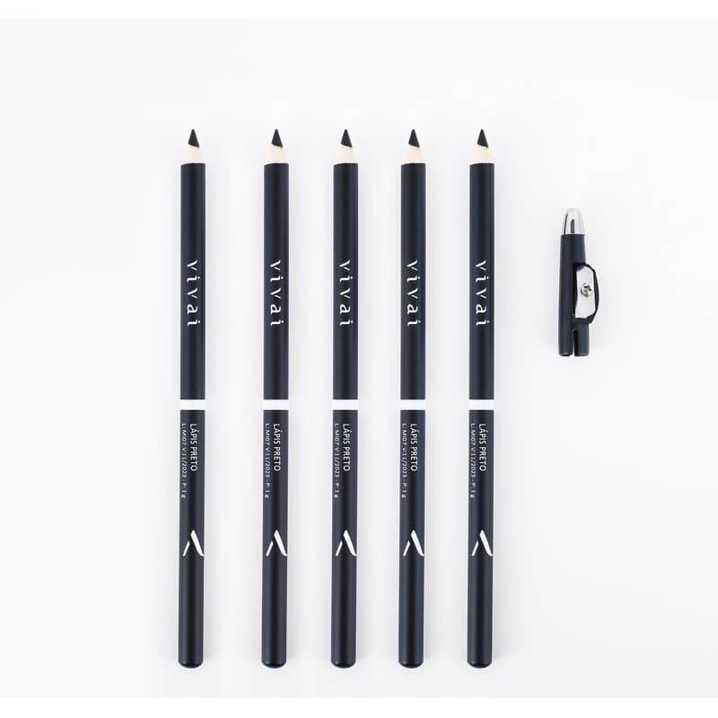 kit 3 pcs  Lapis de Olho Marrom/preto/Preto e Marrom - VIVAI - Delinear ou para Sobrancelha