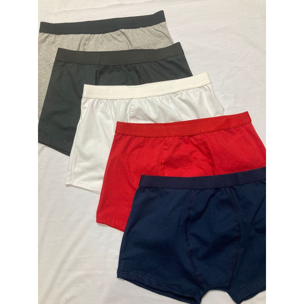 KIT C/ 6 OU 10 CUECAS BOXER ALGODÃO CORES VARIADAS
