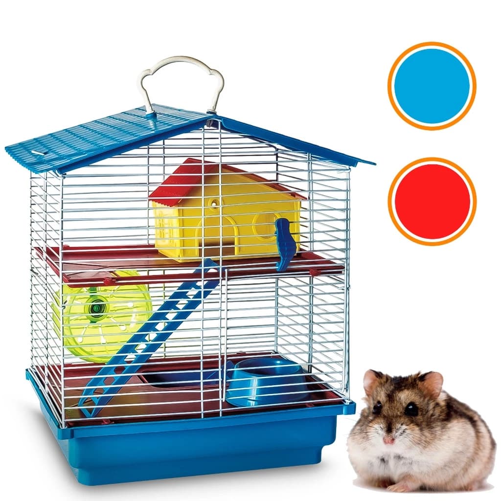 Gaiola Para Hamster Roedores Toca 2 Andares Jelplast