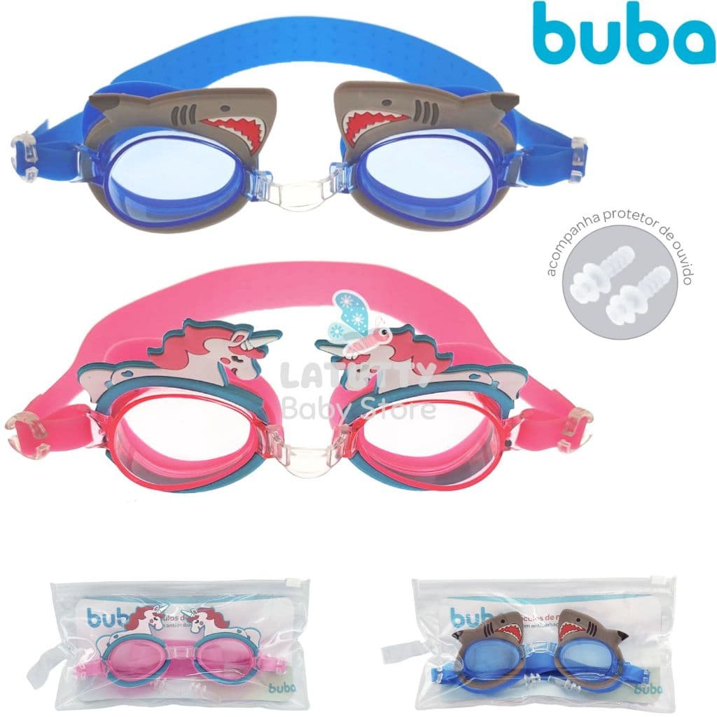 Óculos de Natação Infantil Buba 3+ Anos Proteção UV Óculos de Piscina Buba Praia