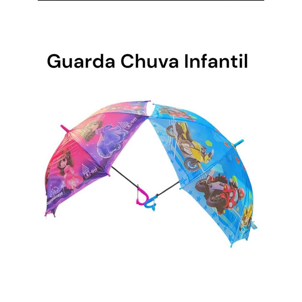 Guarda Chuva Infantil Menino Menina Automático Ótima Oferta