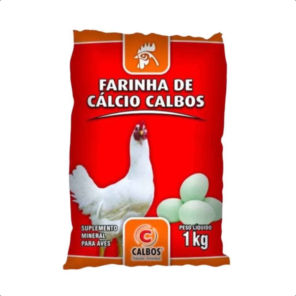 FARINHA DE CÁLCIO CALBOS 1 KG AVES OVOS E ENGORDA
