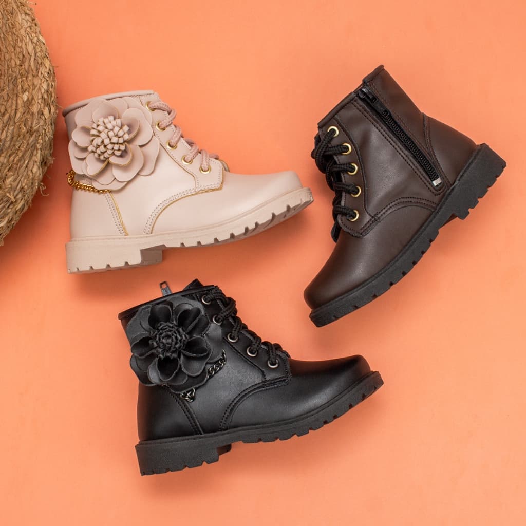 Bota Coturno Feminino Lançamento Botinha Menina Confortável Envio Rápido Infantil Promoção Original