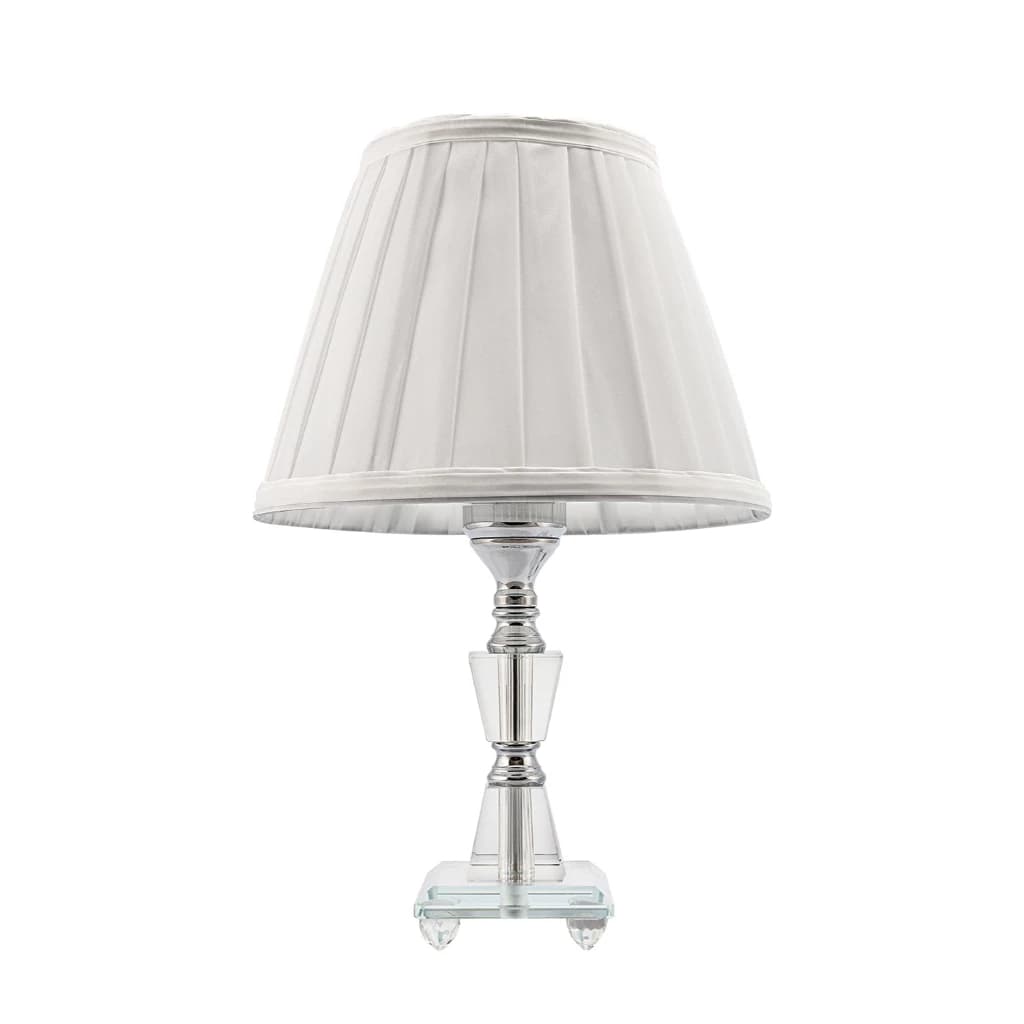 Abajur Cristal Bivolt 35cm Mesa Quarto Sala