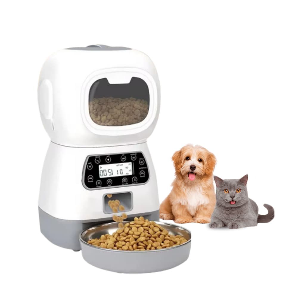 Alimentador Comedouro Automático Cães Gatos Pet Programável
