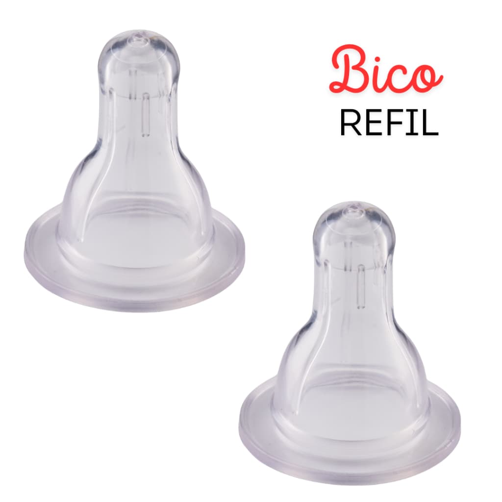 Refil Bico De Silicone Redondo para Mamadeira Petita