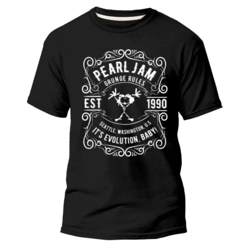 Camiseta Camisa Masculina Banda Rock Pearl Jam 100% Algodão Premium Casual Básica Estilosa Vários Tamanhos