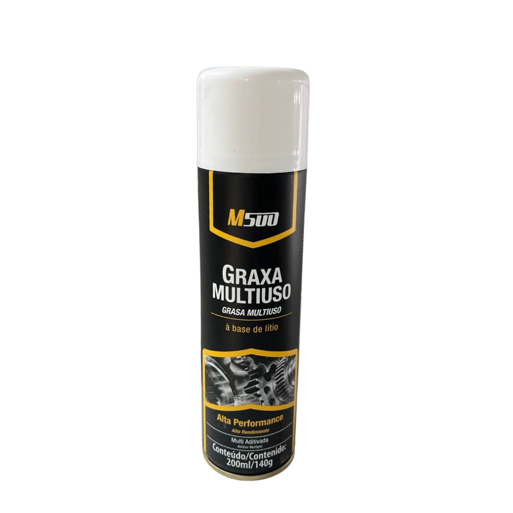 Graxa Branca Multiuso M500 Spray Alta Performance Lítio Proteção Duradoura