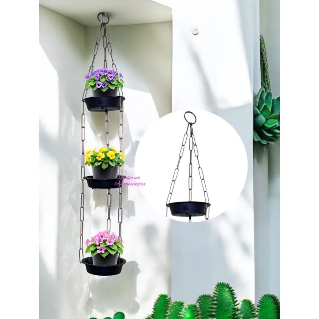 Jardim Vertical com Suporte de 3 Andares para Vasos
