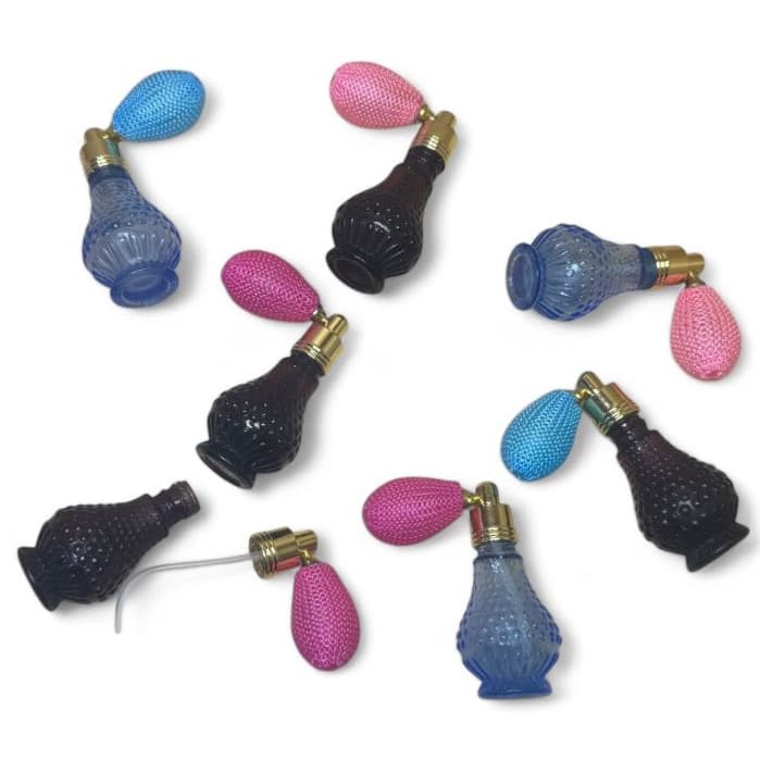 Frasco Porta perfume Líquido De Vidro Estilo Retro Com Bombinha