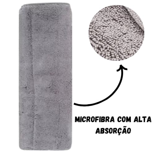 Refil do Rodo Mop Chenille Vassoura E Pano Em Microfibra