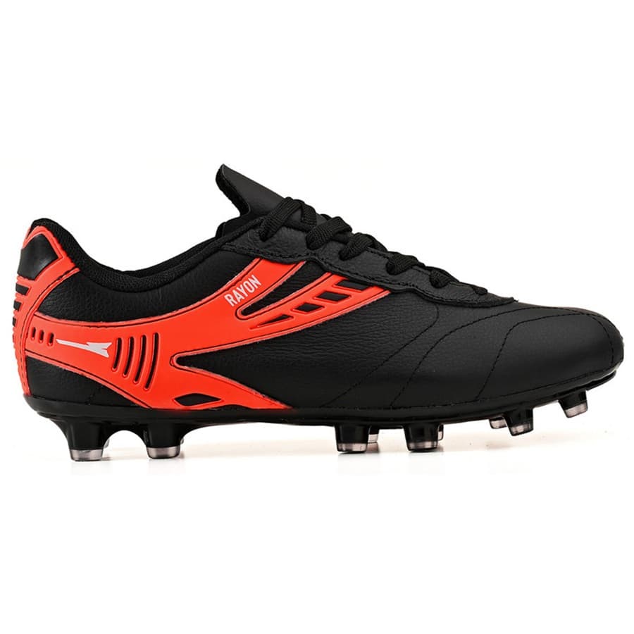Chuteira em Couro Legitimo Futebol Campo Trava - Resistente Costurada - Original  R416-03B