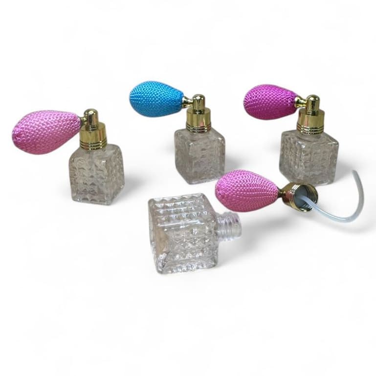Frasco Porta Perfume Estilo Retrô Com Bombinha