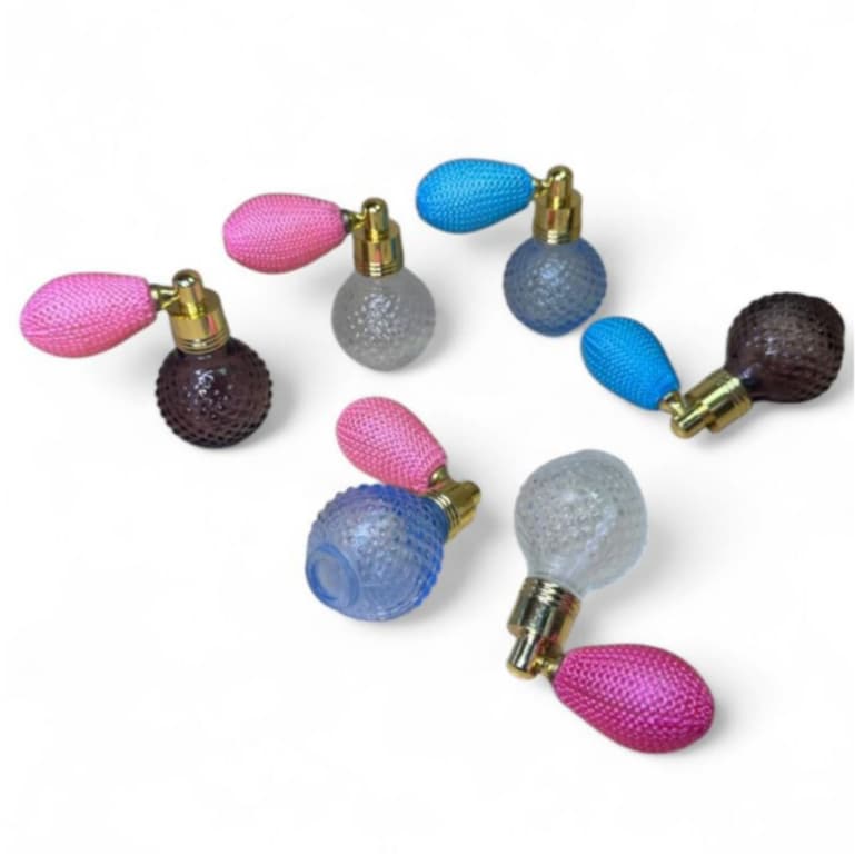 Frasco Porta perfume Líquido De Vidro Estilo Retro Com Bombinha