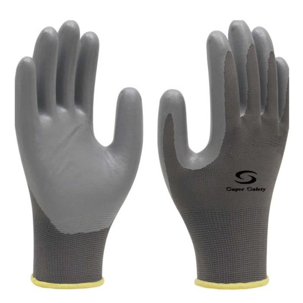 Luva Segurança com Banho Nitrílico Poliamida SS1006 Super Safety
