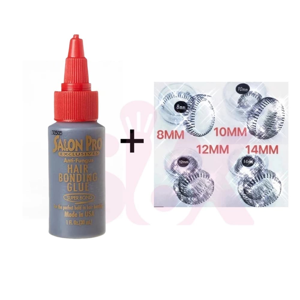 Conjunto de Cola Salon Pro 30ml Profissional + Cílios NEW SHOW em Tufo Potinho Original