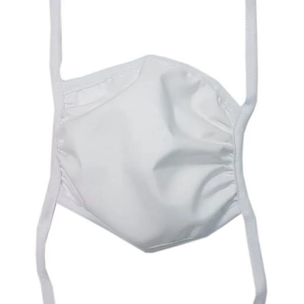 Kit 5 Máscaras de Tecido Forro Algodão Com 4 Pontas de Amarrar