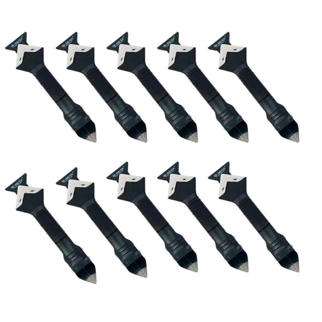 Kit 10 Ferramenta Calafetagem Espatula Removedor Aplicador Silicone Rejunte Banheiro Piso Parede