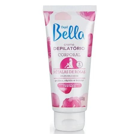 Creme Depilatório Facial ou Corporal Pétalas de Rosas para Peles Delicadas Depil Bella