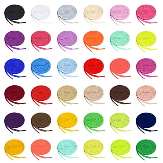 Cadarço Colorido Resistente (1Par) Reforçado 120cm Premium