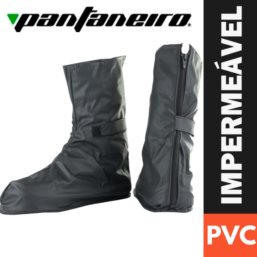 Polaina Bota De Chuva Galocha Motoqueiro Impermeável PVC Pantaneiro