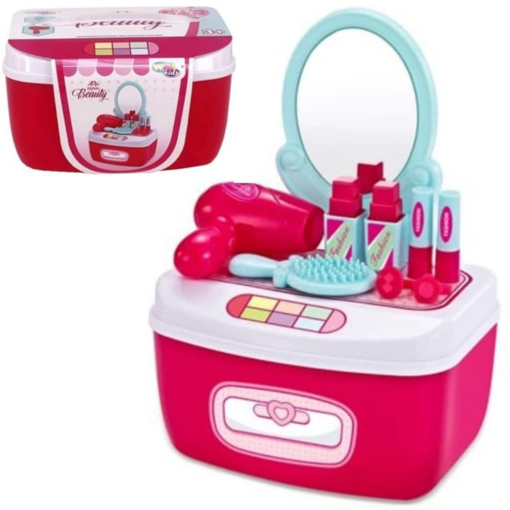 KIT De BELEZA MAQUIAGEM FAZ DE CONTA Infantil Educativo BEAUTY PARA MENINAS SALÃO DE BELEZA