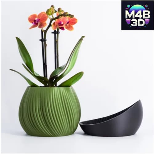 Vaso de Plantas Moderno "Bloomcrest" Vaso de drenagem fundido + bandeja drenagem - VASO - PLANTAS.