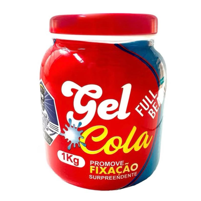 Gel Cola Para Cabelo Modelador e Fixador 1kg- Santo Barbudo.