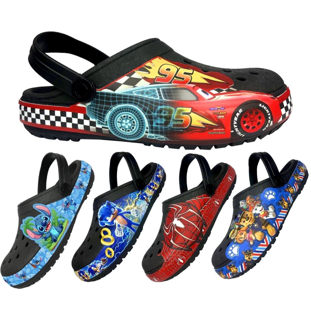 Babuche Infantil chinelo Papete Sandália de Menino confortavel duravel Desenhos