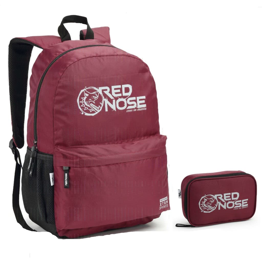 MOCHILA MASCULINO MAS ESTOJO BOX RED NOSE CORES VARIADAS TOP