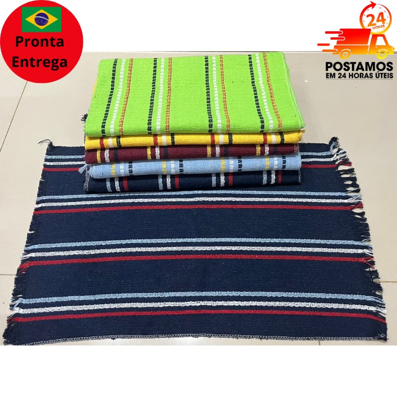 Tapete Carpete Listras para Porta Banheiro Área de Serviço